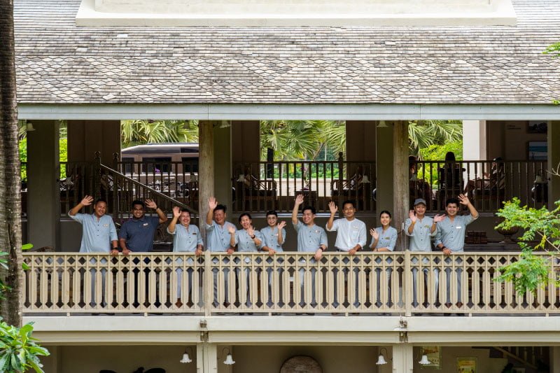 Friendly staff at Devasom Khao Lak